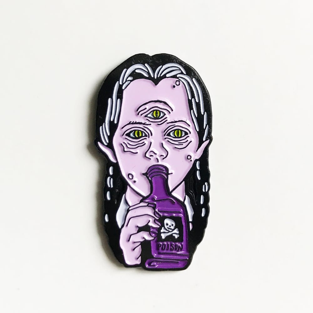 Wednesday Addams enamel pin / Emetic Art