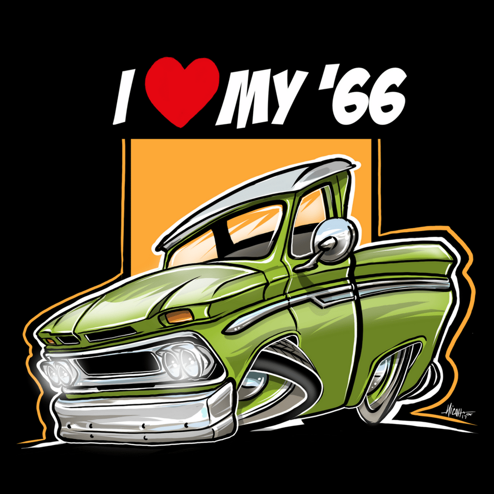 Image of I love my 66 (green)
