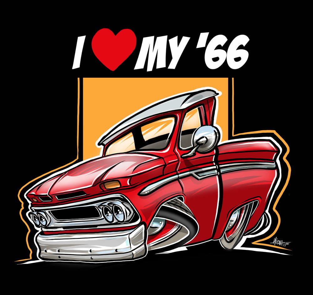 Image of I love my 66 (red)
