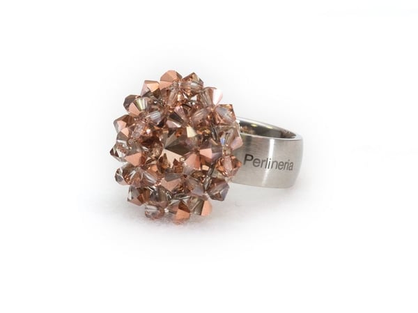 Image of Aufsatz Wechselring Crystal Rosegold