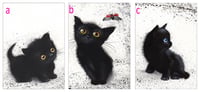 Image 2 of Black Kitties, ACEO prints
