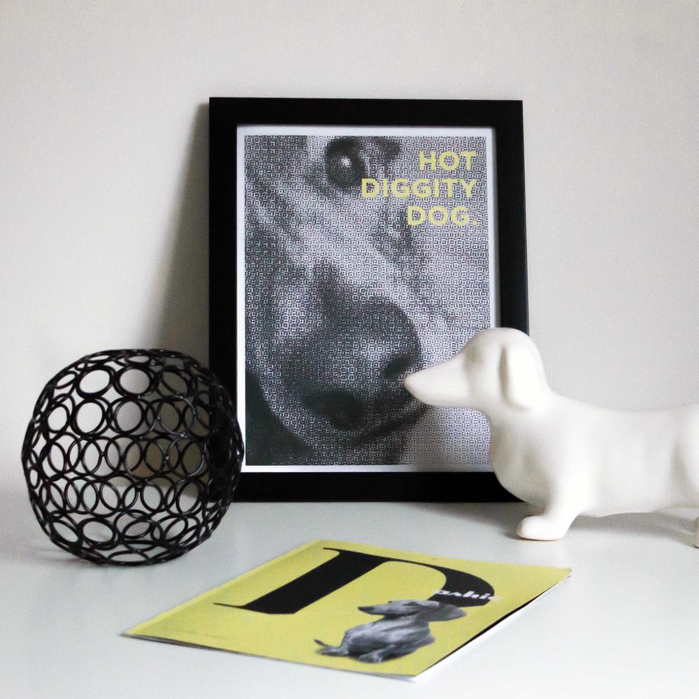 Image of Hot Diggity Dog Print