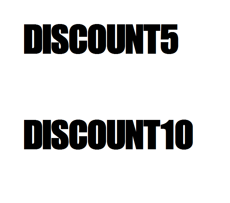 Image of DISCOUNT5 or DISCOUNT10