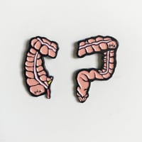 Image 1 of Semi Colon Best Friend Enamel pin set.