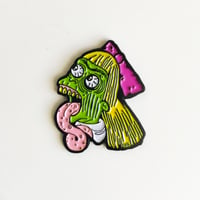 Image 1 of Helga Monster enamel pin