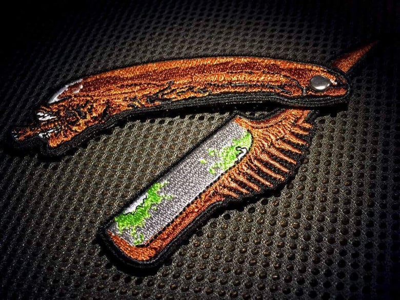 Image of V.3 Embroidered Straight Razor