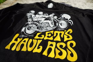 Image of 'Lets Haul Ass' Babe Cave X Matt Sabbath Collab in Black Heather