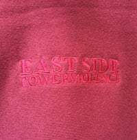 Image 3 of East Side Powerviolence 'Algorid' Hoodie (Burgundy)