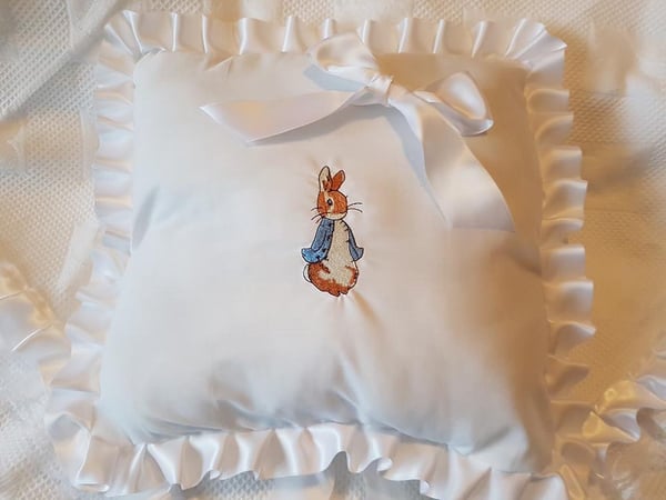 Image of Peter rabbit or Jemima cushion/pillow