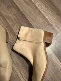 Image 2 of Cream ankle boots 