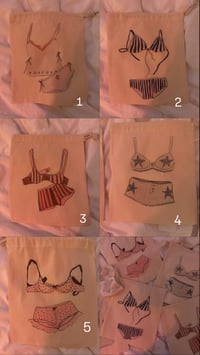 Image 8 of illustrated fabric pouch