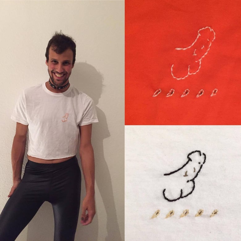 Image of Penis Embroidered Tshirt