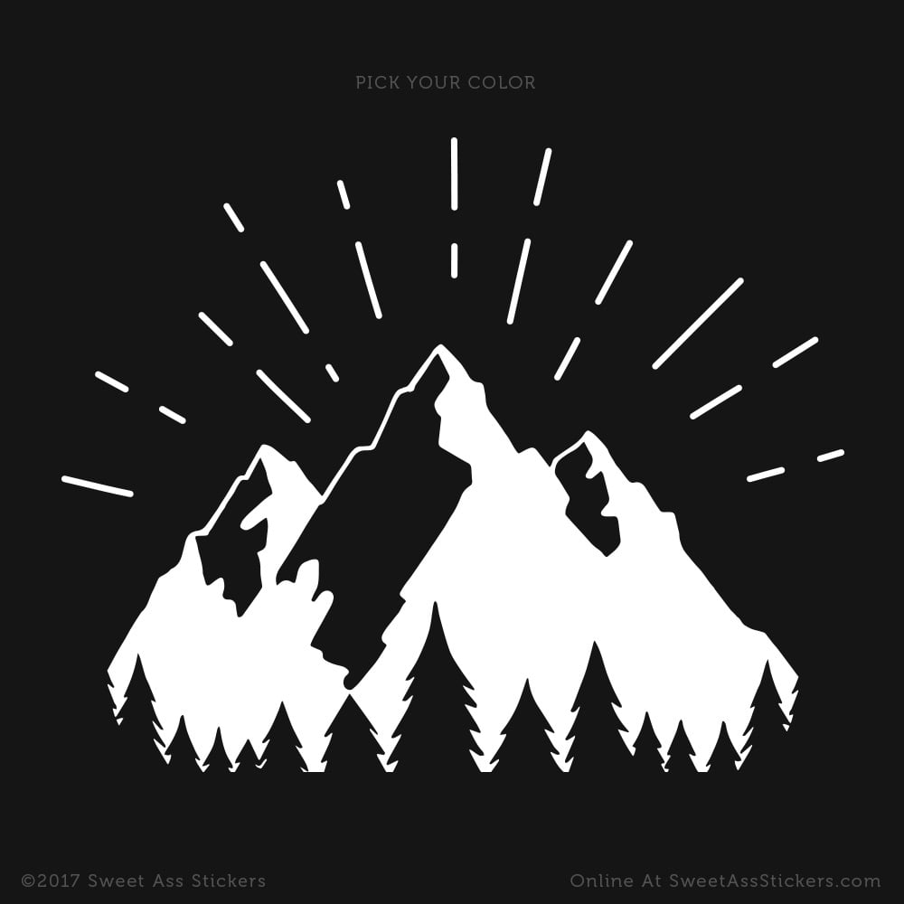 Image of The Mountain Glow Vinyl Sticker