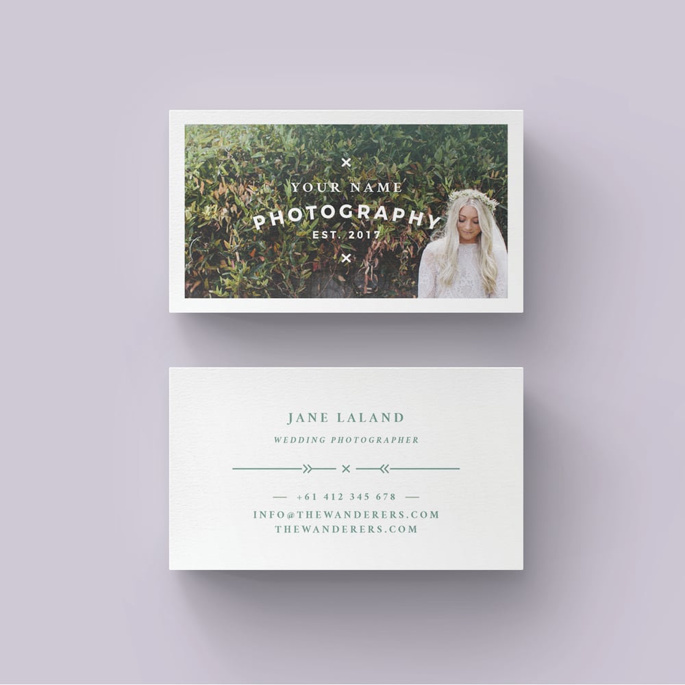 Image of WANDERERS Business Card Template
