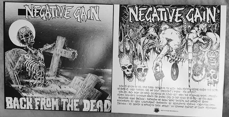 Image of Negative Gain ‎–"Back From The Dead" LP 