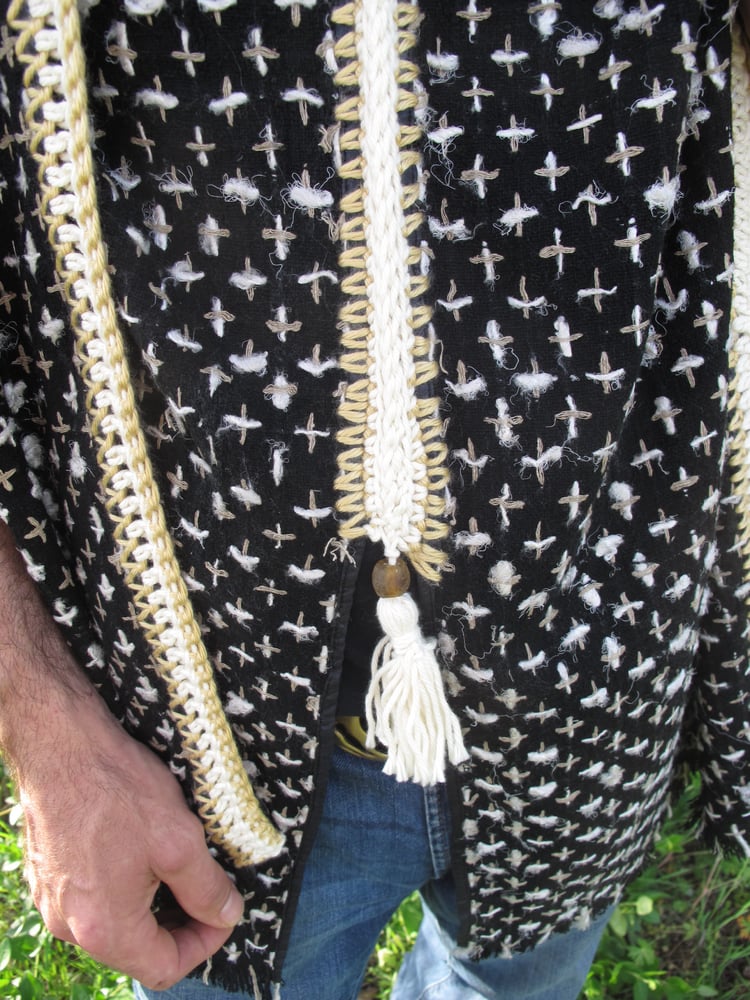 Image of Black Silk Kimono