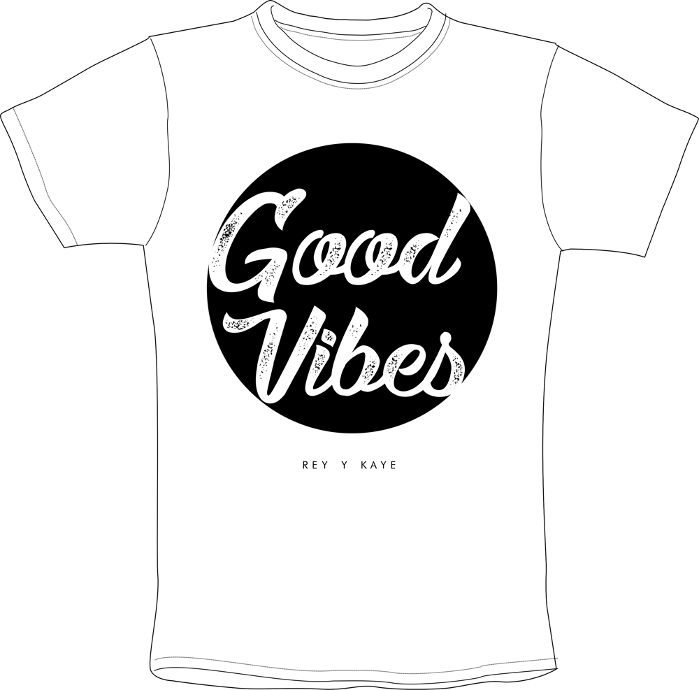 Image of "Good Vibes" White Tee