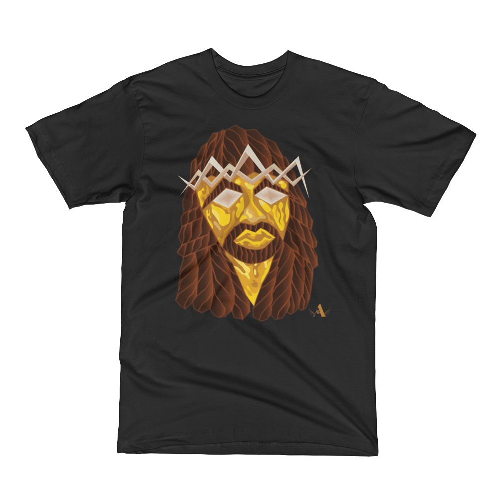 Jesus Peace>Piece Graphic T-Shirt (Gold Face Edition) | The Art of A King