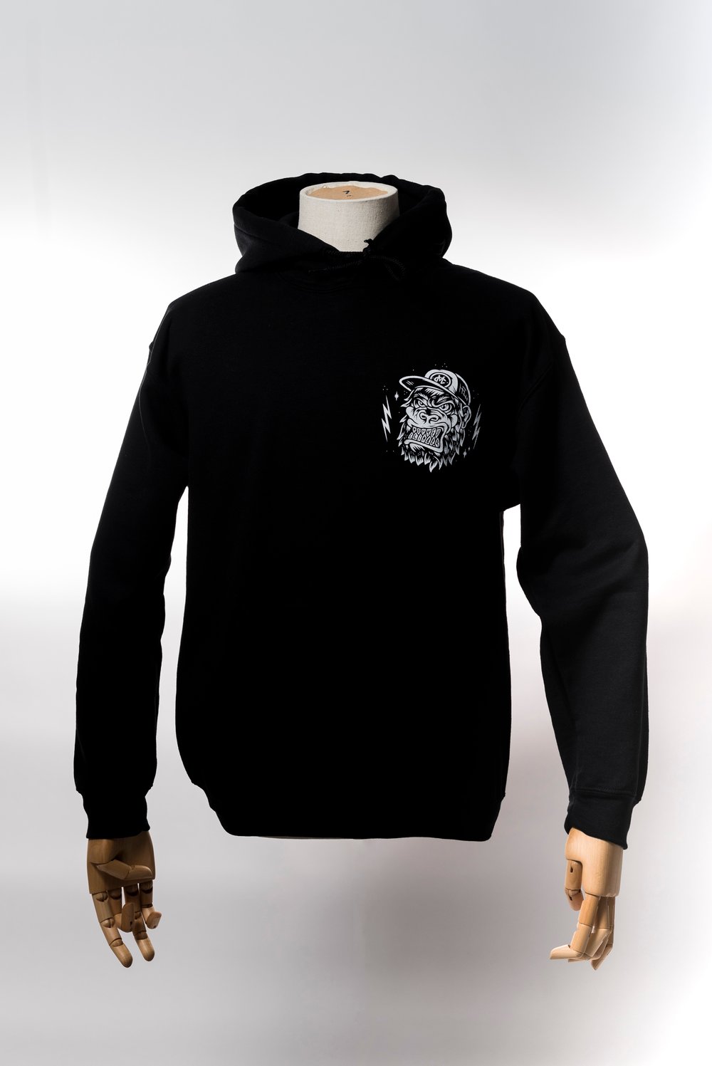 Image of Monkey Climber APE hoodie I Black - Burgundy - Heather Grey