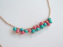 Double Salmon and Turquoise Rosary