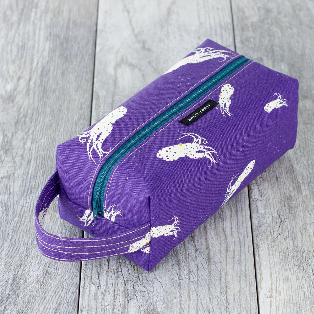 Image of Charley Harper Octo Pool Purple box bag