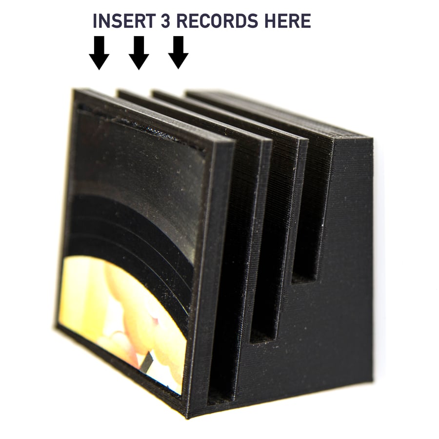 Image of 3 Tier Record Holder - Wall Mounted 