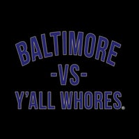 Image 2 of Baltimore Vs Y'all Whores Purple on Black