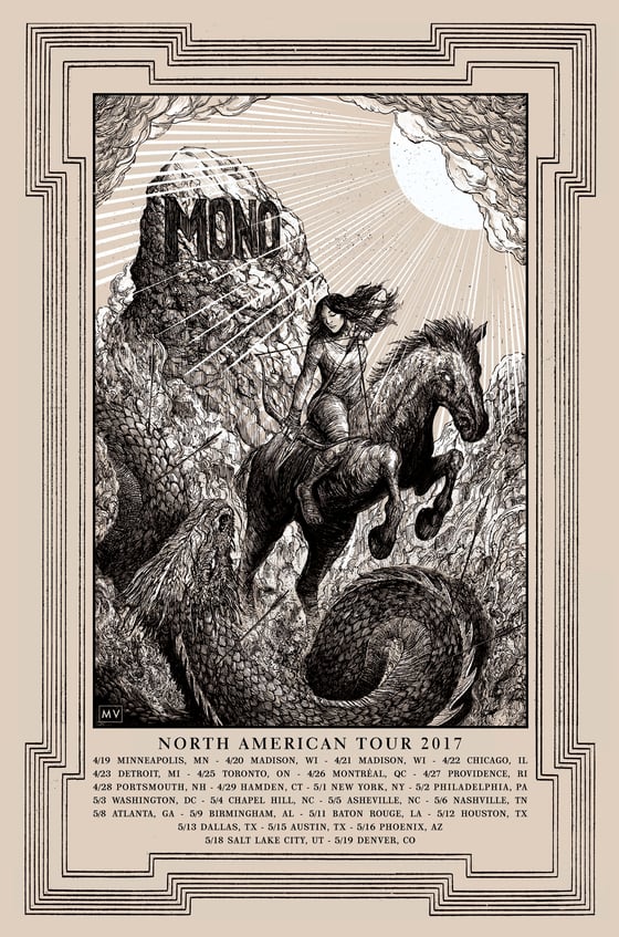 Image of MONO North American Tour Poster 2017