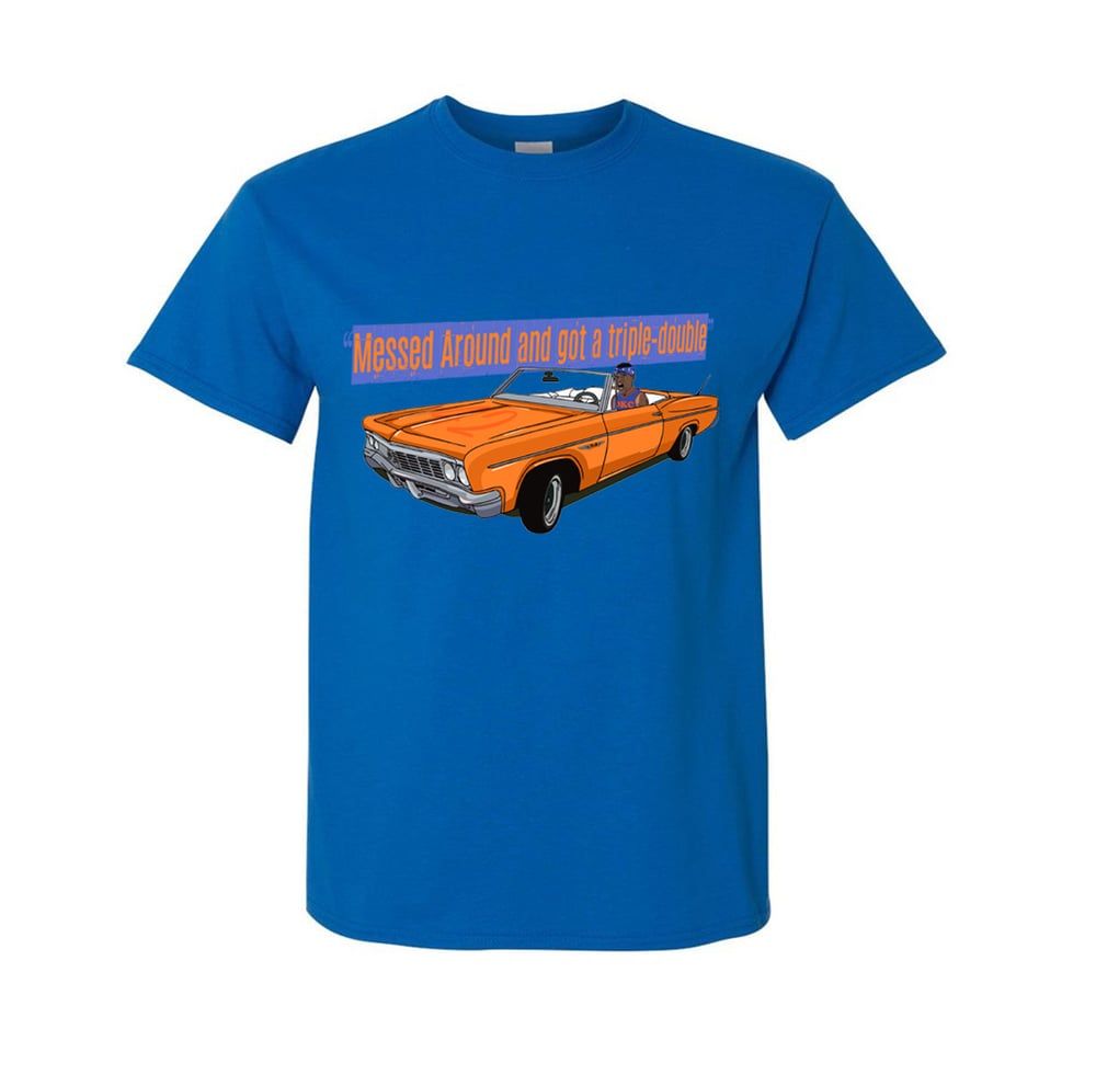 Image of (BLUE) TRIPLE-DOUBLE WESTBROOK TEE