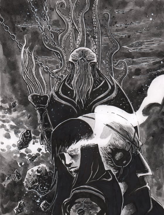 Image of BLACKHOLERS Print #1A Original art