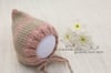 Striped pixie bonnet