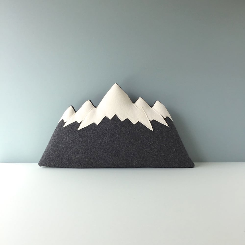 Image of the Tetons - Mountain Pillow