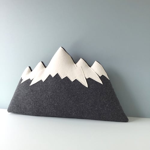 Image of the Tetons - Mountain Pillow