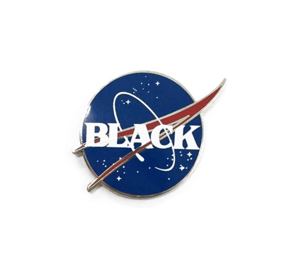 Image of Black Space Enamel Pin