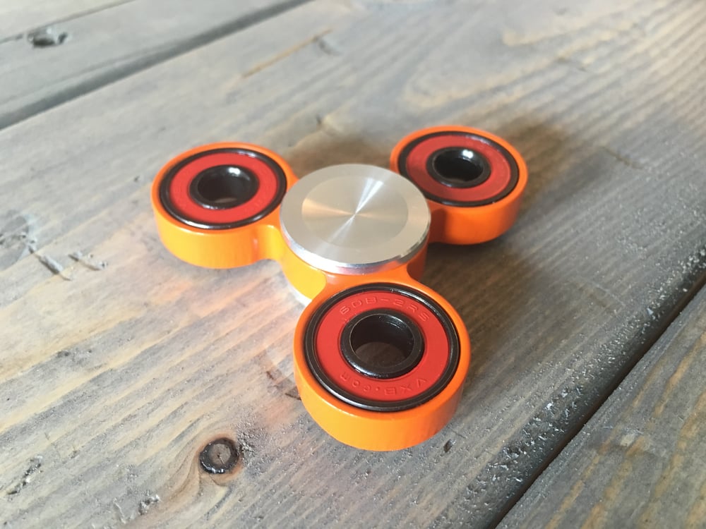 Image of Fidget Spinner - Tri Orange
