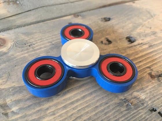 Image of Fidget Spinner - Tri Blue