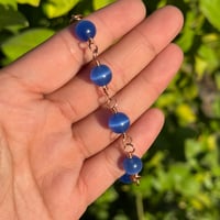 Image 1 of Blue Cats Eye Bracelet 💙