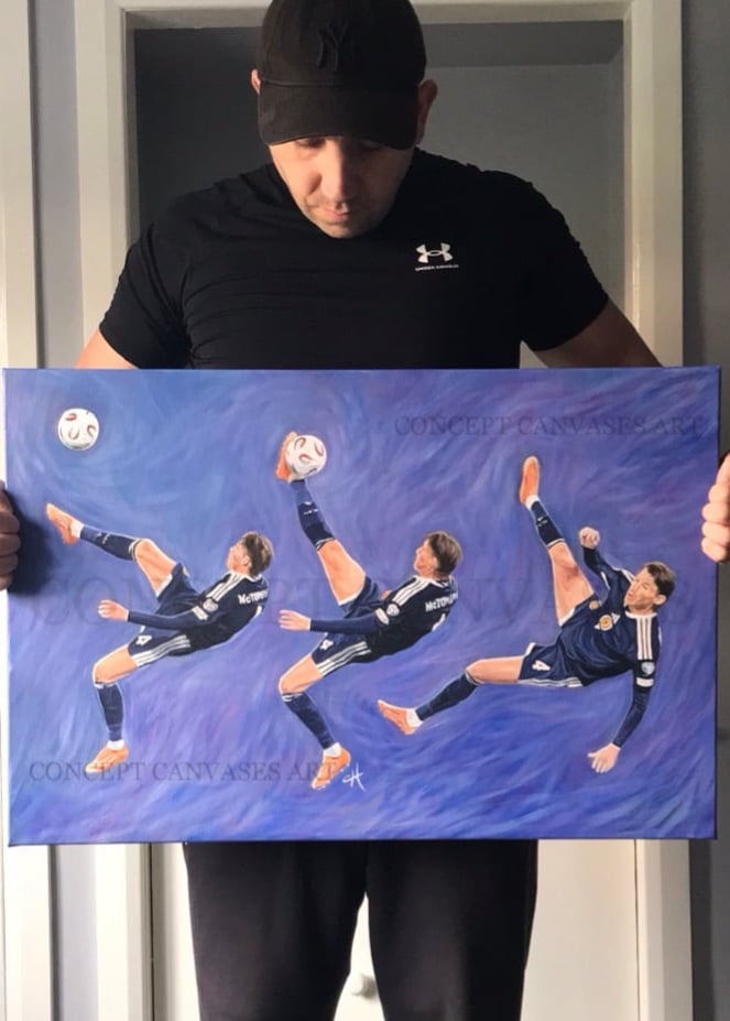 Image of McTominay ‘On Our Way’ Original▪️WAS £495