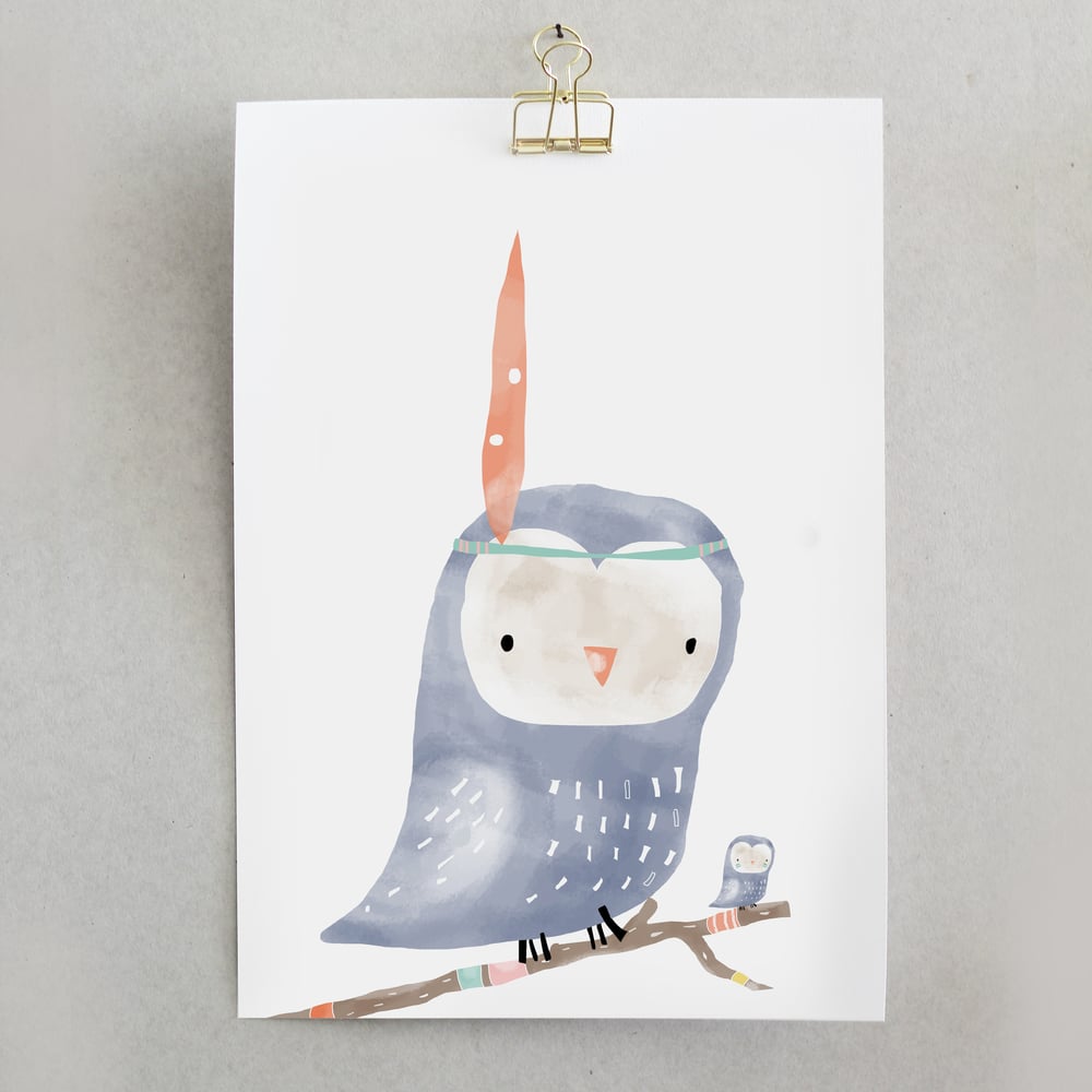 Image of ART PRINT OWL X CANTÊ LISBOA