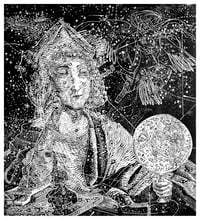 "La Costellazione del Navigatore", linocut. T 1/100