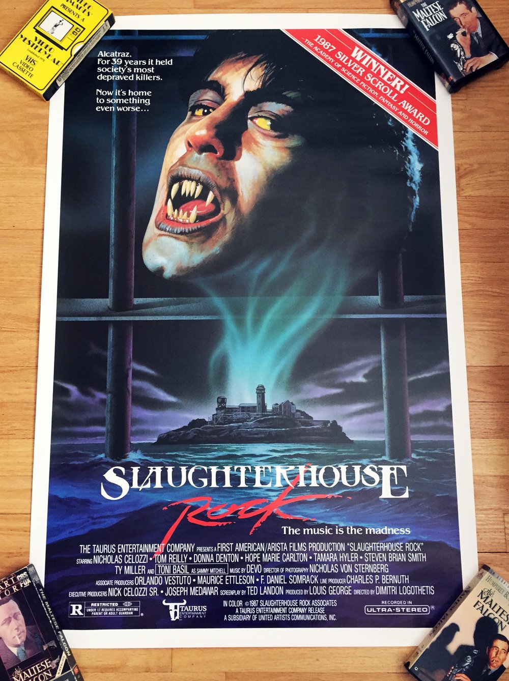 1987 SLAUGHTERHOUSE ROCK Original U.S. One Sheet Movie Poster
