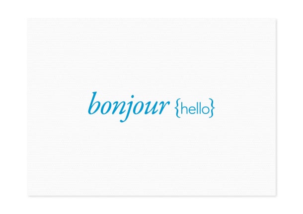 Image of bonjour {hello}