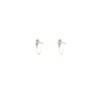 Emerald Marquise Mini Hoop Earring