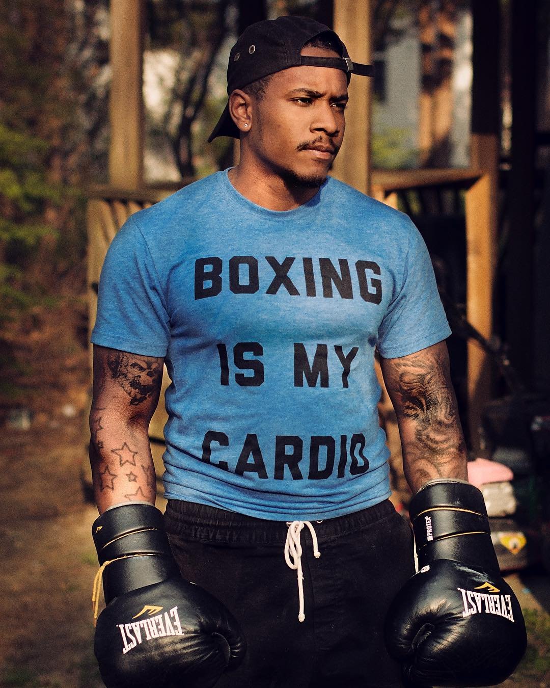 Image of Womens red Boxing is My Cardio t-shirts