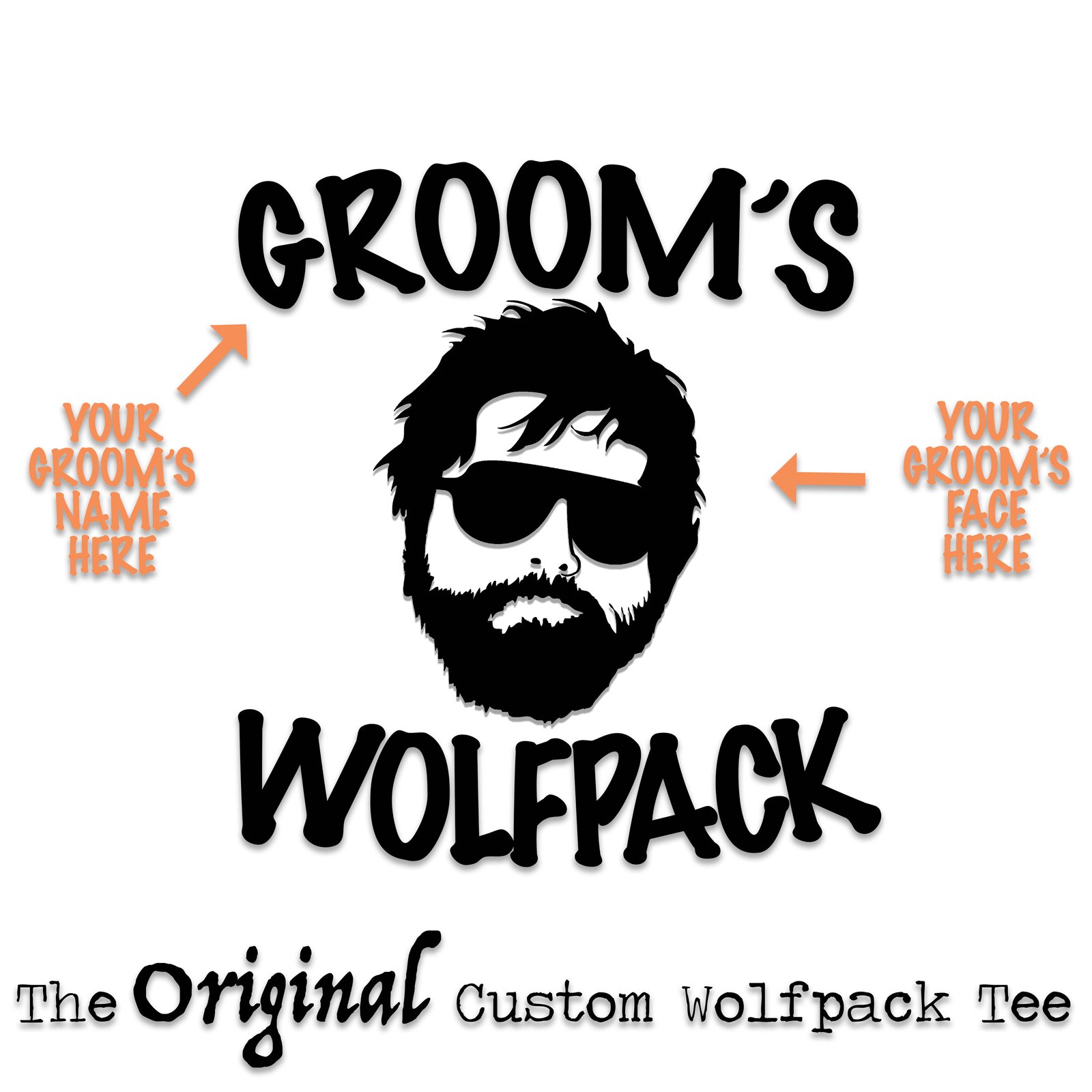 Custom Wolfpack Bachelor Party Tees