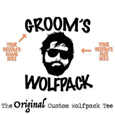 Image of Custom Wolfpack Bachelor Party Tees