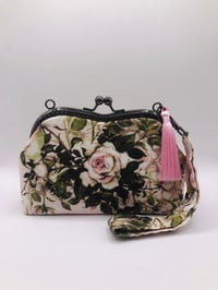 Image 1 of Pink Rose Wristlet Clutch