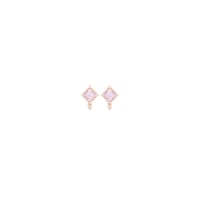 Mini Pink Sappihre Stud