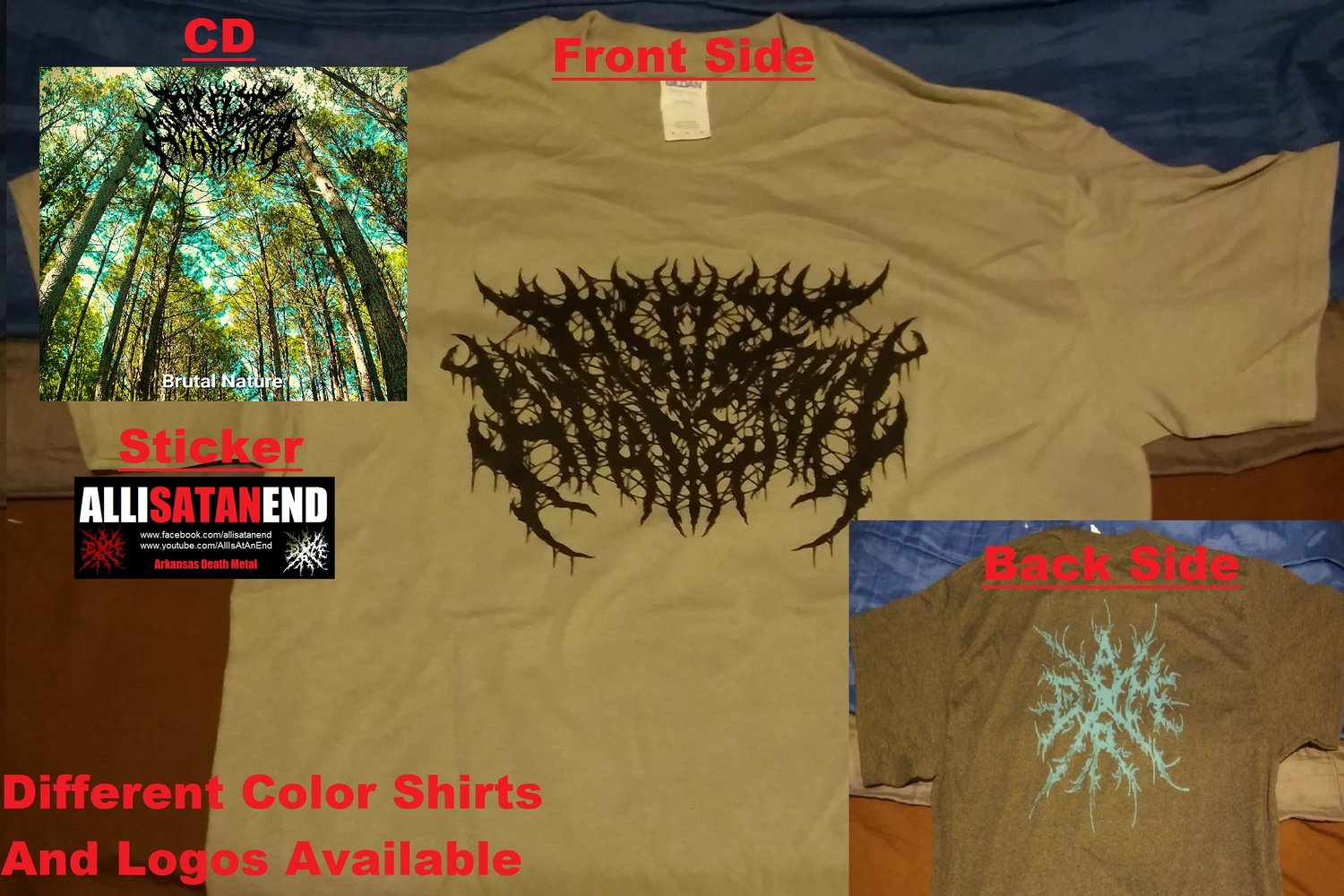 Image of All Is At An End Brutal Nature CD and Shirt Bundle