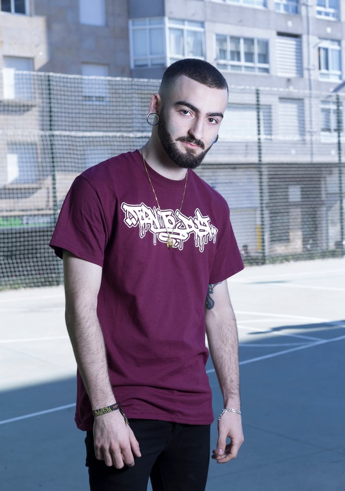 Image of LAND'S END HARDCORE SHIRT (BURGUNDY)